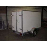gesloten bakaanhangwagen enkelas ongeremd 750kg- 2mx1m32x1m25